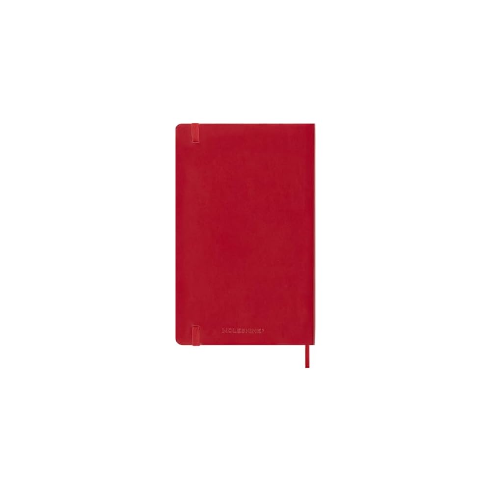 Moleskine 2026 Weekly Diary, July Start, 18 Months, Large Size (13cm x 21cm), Softcover, Scarlet