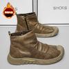 Men's shoes winter 2025 new waterproof, non-slip and wear-resistant tooling shoes trendy versatile shoes men's casual labor insurance shoes