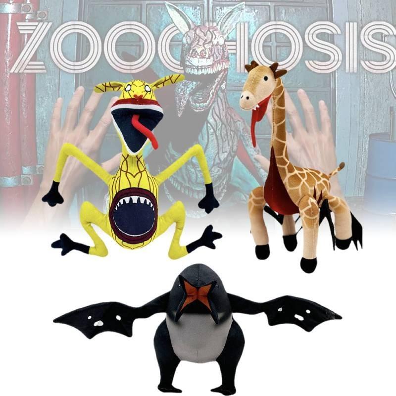 Adoráveis Bonecas de Pelúcia Zoochosis com Designs Únicos em Tecido de Pelúcia Curta Macia