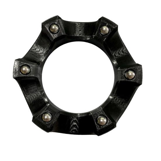 

Тримач-обертач для кеглів 360 градусів Плавний обертовий тримач-підставка для кулі для боулінгу з підшипником Універсальні аксесуари для боулінгу чорний