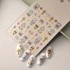 Bohemian Small Pattern Nail Stickers With Golden Hot Stamping Craft Exotic Totem Holiday Essential