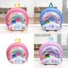 Kids Cartoon Donut Shell Backpack With Cartoon Rainbow Design For School Kids