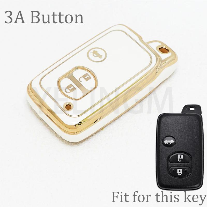 For Toyota Rav4 Land Cruiser Camry Aqua Prado Corolla Prius 2 3 4 Buttons Tpu Car Key Case Cover Keyless Remote Fob 2013 2014