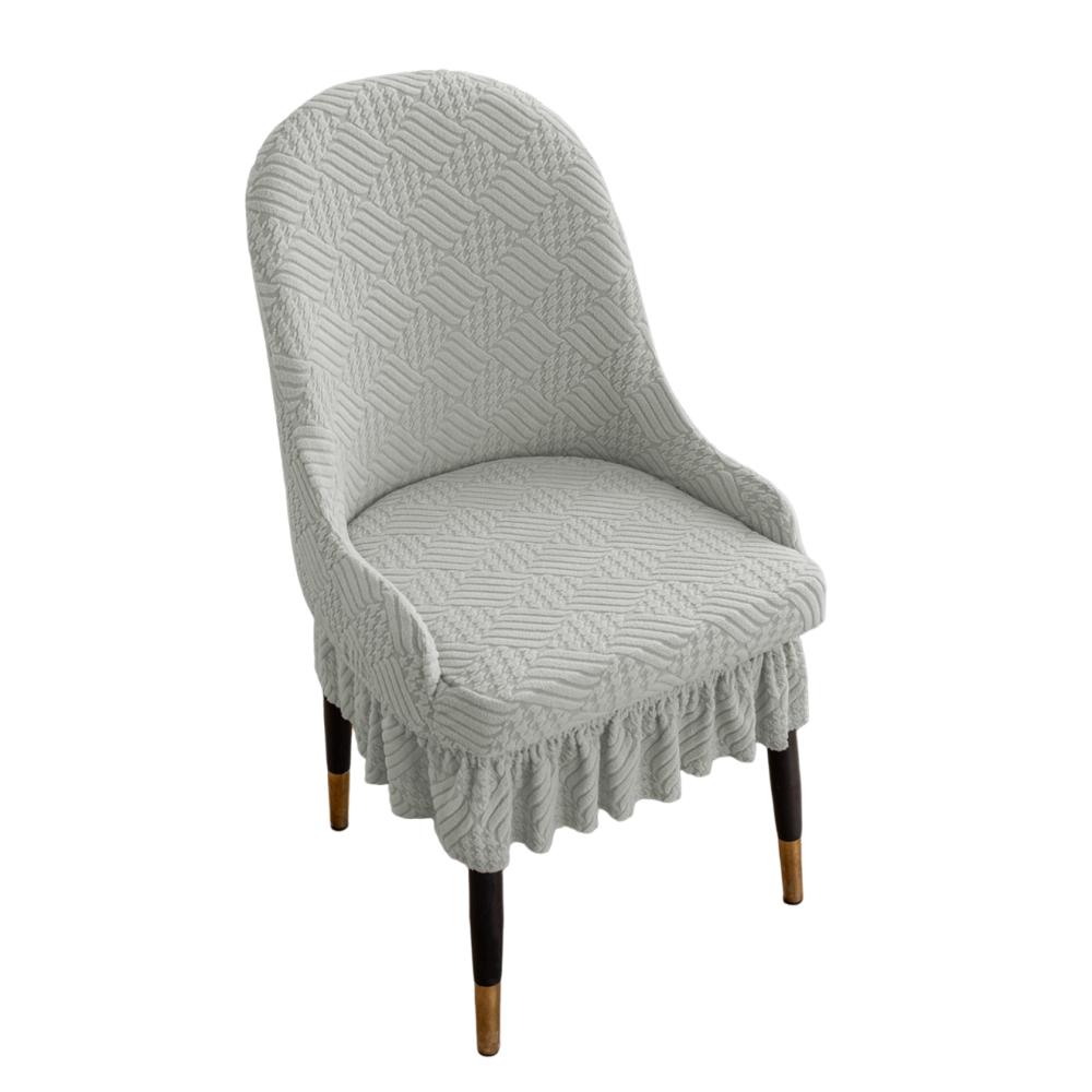 

Soft Chair Slipcover Universal Size Anti-dirty Stool Slipcover Dining Chair Cover Wedding Banquet серебряный серый