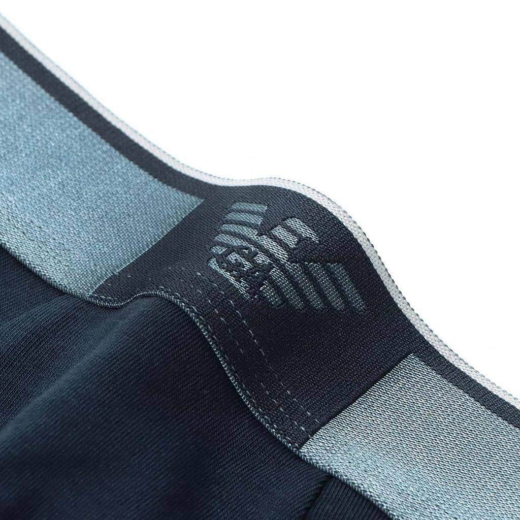 Emporio Armani Tech Wool Tech Wool Boxer Shorts, Front Closure, EU Size, Men's Brand Underwear, 54095269, Navy, Size 68