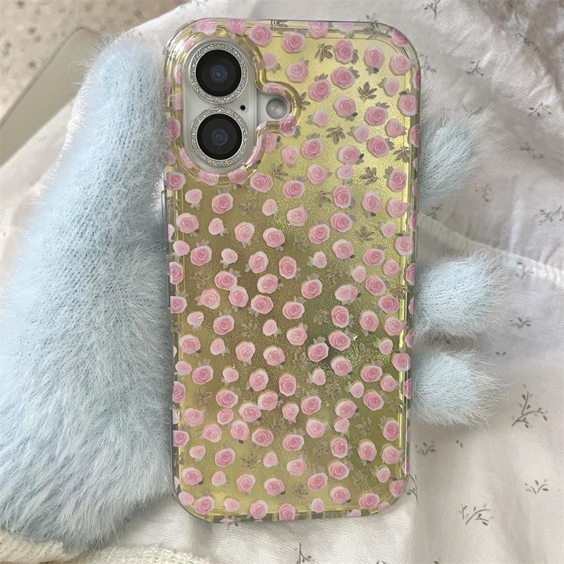 

Desert Gold Rose Full Screen Case for iPhone 17/16 Pro Max/15/14 - High-end New Model iPhone 16 Pro