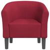 VidaXL Fauteuil Cabriolet, Chaise avec Accoudoirs, Canapé avec Dossier, Siège Rembourré, Meuble de Salon Chambre Bureau, 356427