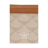 MCM Logo Cotton Card Holder Women Accessories Light-Brown MYAEAAC020I9