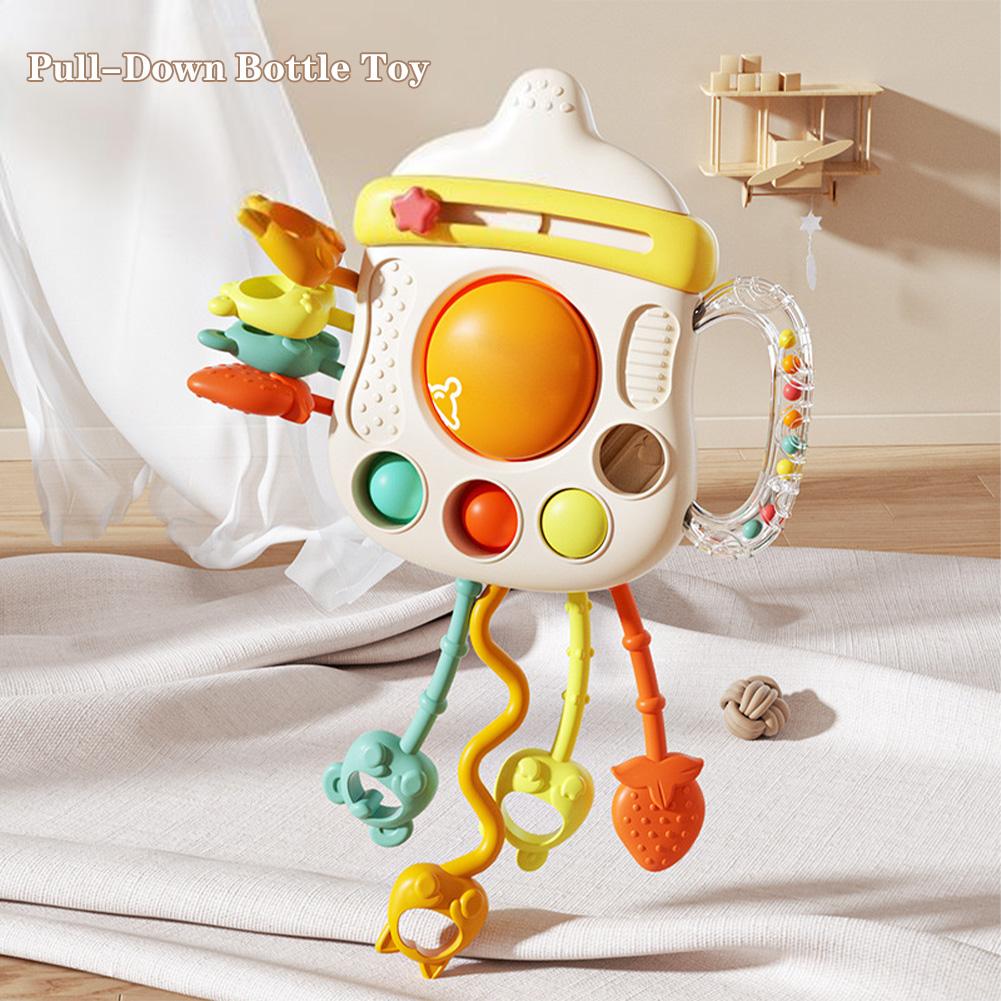 Baby Sensory Toys Pull String Teething Toy For Toddlers First Newborn Christmas Birthday Gift For Boys Girls