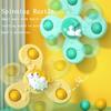 3 Stück/Set Baby Badespielzeug Lustiges Baden Saugnapf Kreisel Saugnapf Cartoon Rasseln Fidget Lernspielzeug Saugnapf Drehen