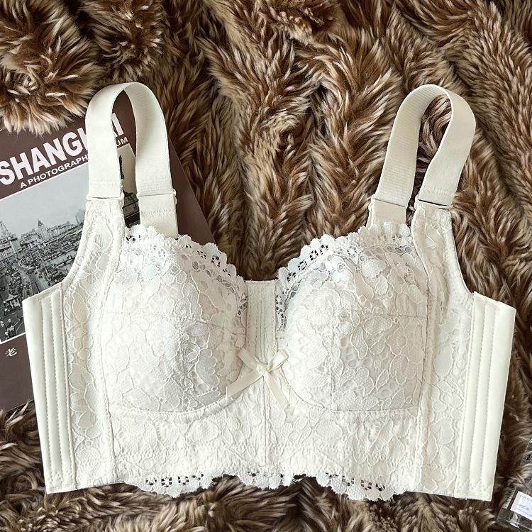 

Lace Thin Underwear for Women No Underwire Lace-adjustable Bra Push Up Bra 36/80C білий