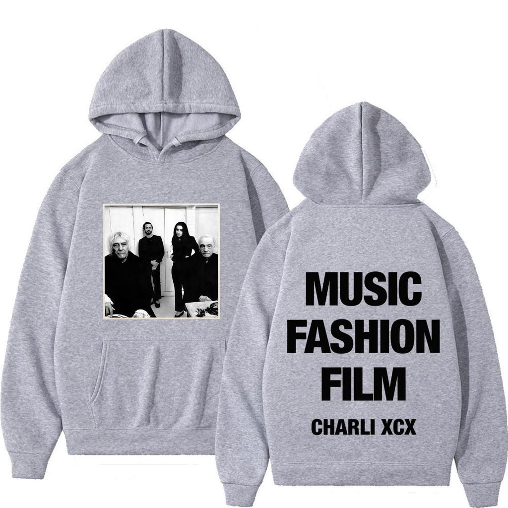 CHARLI XCX Album Music, Fashion, Film Tour 2026 Print Hoodie Men Women Hip-hop Sweatshirts Oversized Casual Pullover Streetwear