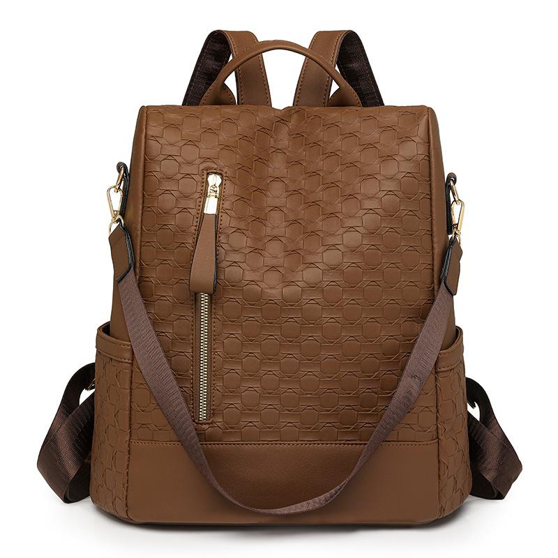 Backpack High-end Women's Bag Chess Board Casual and Versatile Fashion Travel Backpack Single Shoulder Dual-purpose Bag