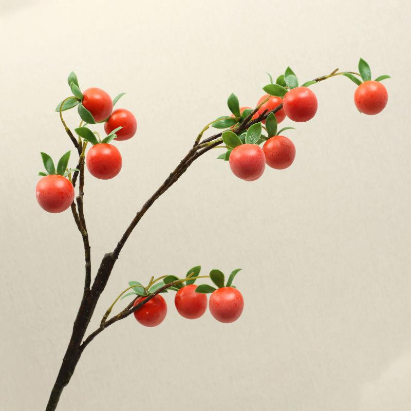 

Искусственная хурма Декоративное украшение для стола Новогодний искусственный фрукт хурма Пусть все будет хорошо оранжевый