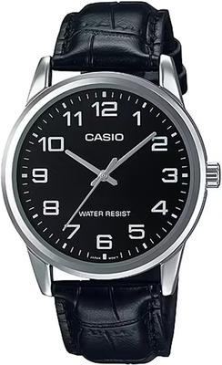 Montre à quartz analogique CASIO Emballage simple sans boîte cosmétique Argent x Noir Modèle outre-mer [Casio] Homme MTP-V001L-1B [Article]