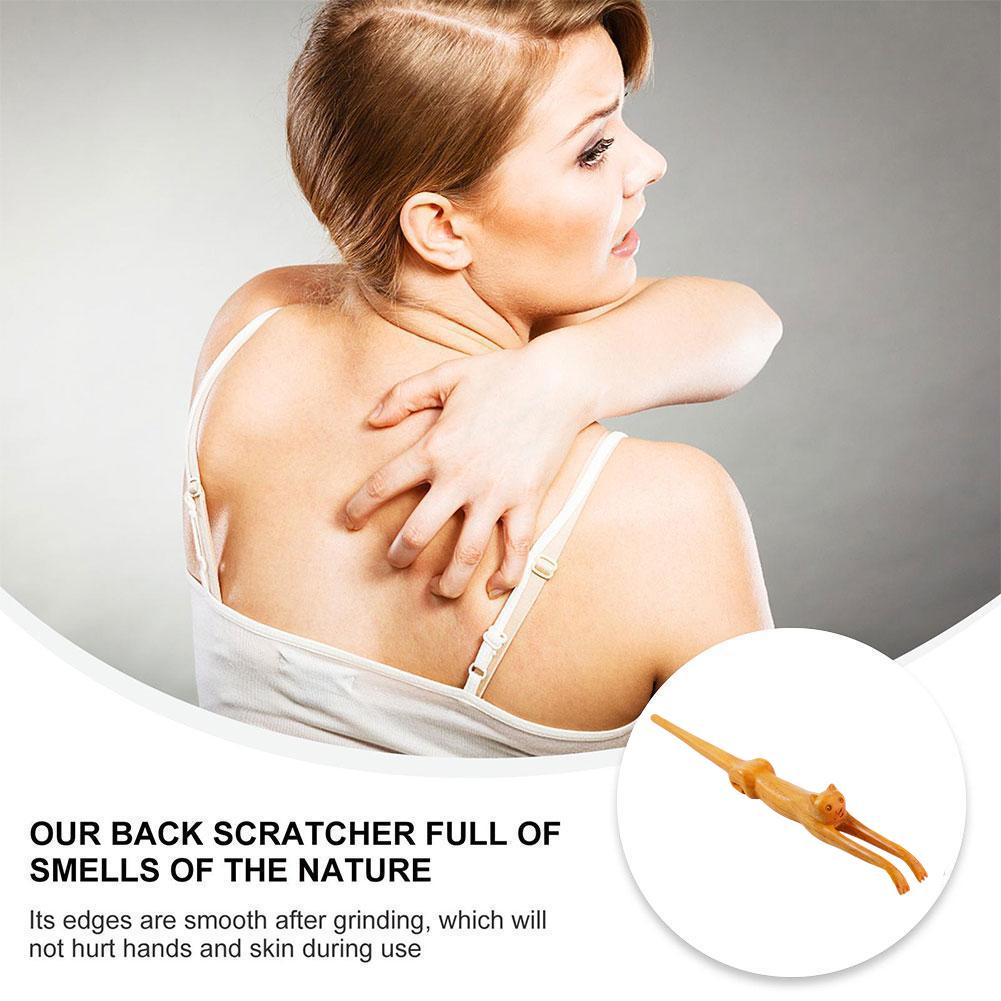 Wood Back Scratcher Portable Cat Shape Massager Tool Itch Relief Design Promotes Blood Circulation Easy to Hold Comfortable Grip