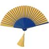Nishikawa Shouroku Shoten Folding with Fan Orange and Day Pop Color Summer Folding Fan Fan, Summer, Case, Two-Color Bicolor, Women's, byCOLOR, Craft,