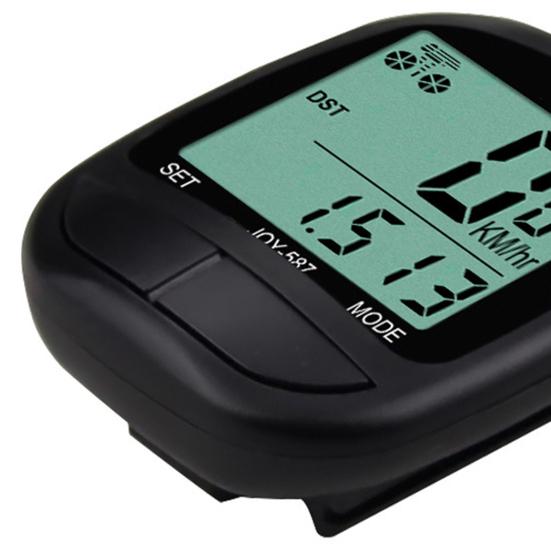 Trådløs sykkelhastighetsmåler sykkelcomputer med LCD-skjerm Vanntett Enkel installasjon Batteridrevet kilometerteller sykkel sykkelcomputer