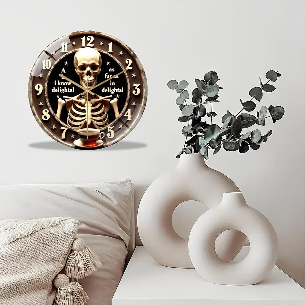 30cm Round Glass Wall Clock Faithfully Represented In All Marketing Materials