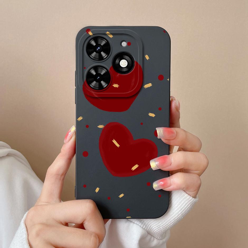 For Tecno Spark Go 2024 Casing Fashion Coconut Tree Liquid Silicone Soft TPU Shockproof Phone Cover For TecnoSpark Go 2024 Funda