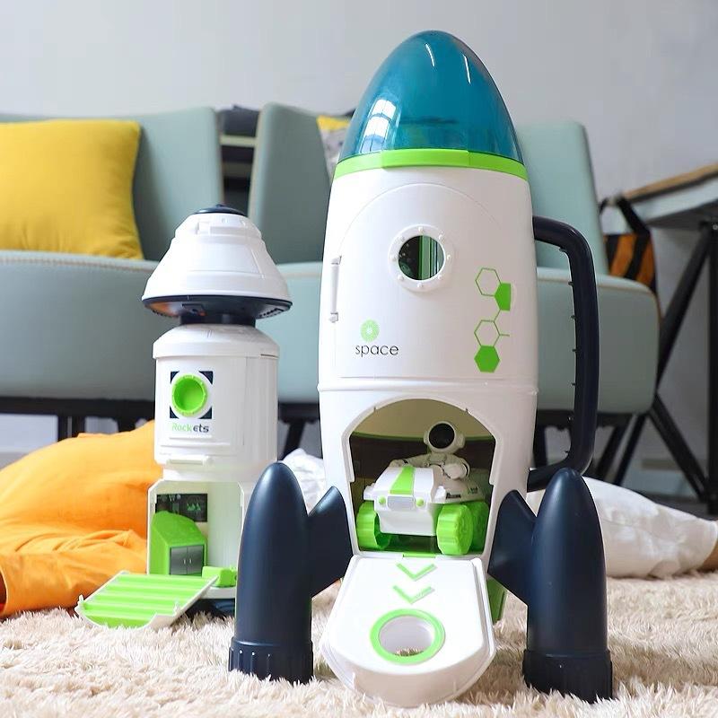 Puzzle Acousto Optic Space Toys Space Model Air Force Shuttle Space Station Rocket Aviation Series Toy Forkids Christmas Gift