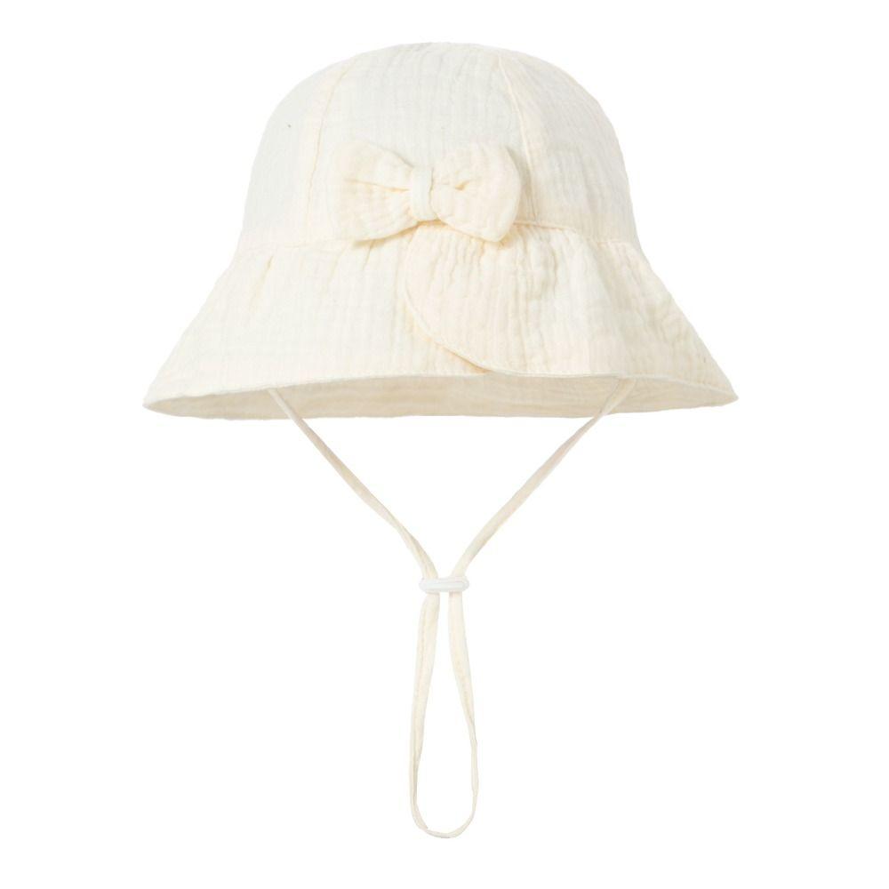 Bowknot Baby Sunhat Love Heart Infant Fisherman Hat Sweet Toddle Bucket Hat Baby