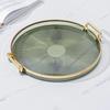 Thickened Tea Cup Storage Plate Removable Handle Living Room Fruit Tray Aromatherapy Tray  Coffee