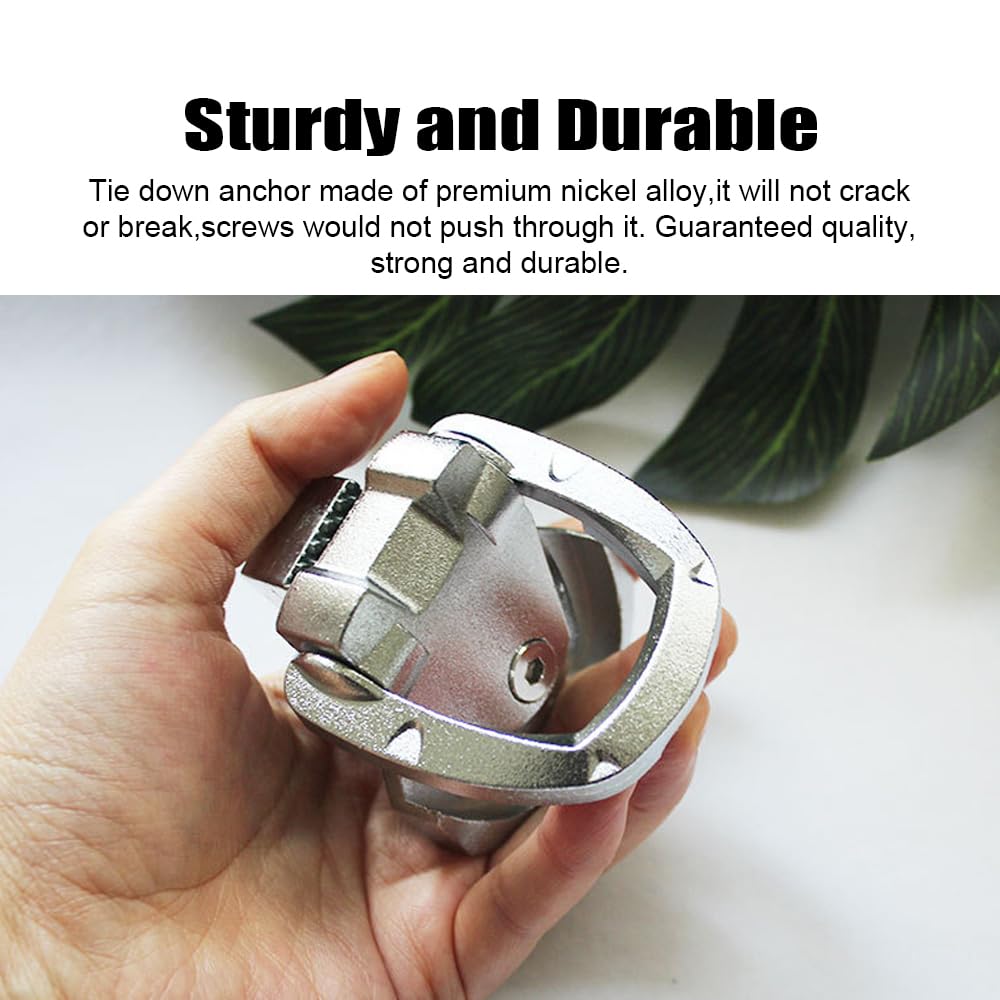 Xtahdge Heavy Duty Nickel Alloy D-Ring Tie Down Anchor for Pickup Truck Heavy Duty