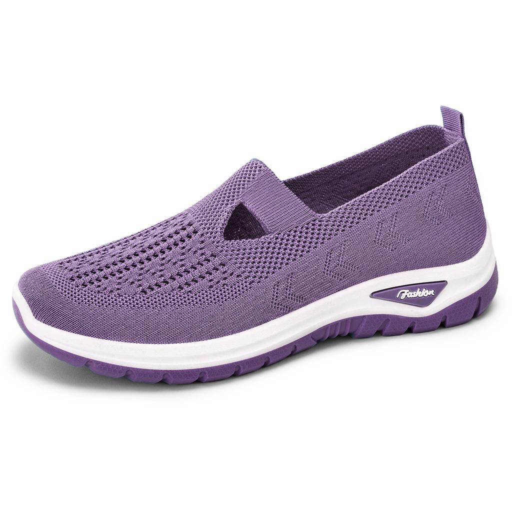Women's Shoes Spring Breathable Comfortable Single Shoes Middle Aged Mom Shoes Soft Bottom Not Tired Casual Mesh Shoes Walking All Day Sneakers