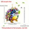 Automobile Pendants with Lanyard Easy To Hang Colorful Crystal Design Sparkling Acrylic Ornaments Hedgehog Dog Pendants