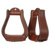 Horse Western Stirrups Saddle Tack Floral Handmade Tooled Leather Covered Pair