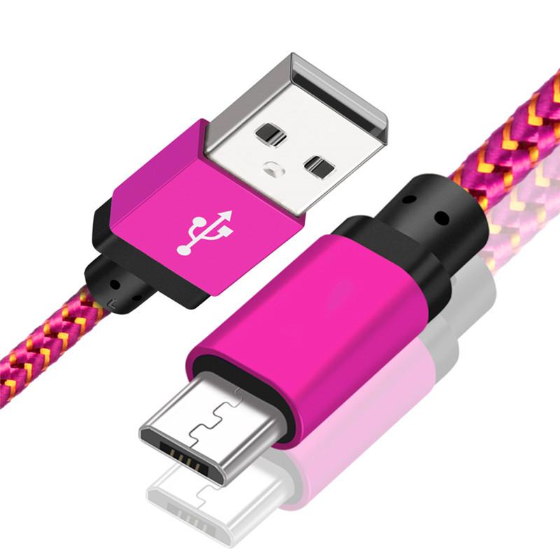 Cable Micro USB 1m 2m 3m Cable de datos USB de carga rápida para Samsung S6 S7 Xiaomi 4X LG Tablet Android teléfono móvil carga USB