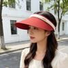 Headband-style wide-brim sun-protection ice silk open-top hat for women, summer UV protection sunshade hat, outdoor cycling sun hat