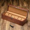 6 Slots Watch Display Case Wooden Watch Storage Box High-end Watch Box With Lock  Gift Box