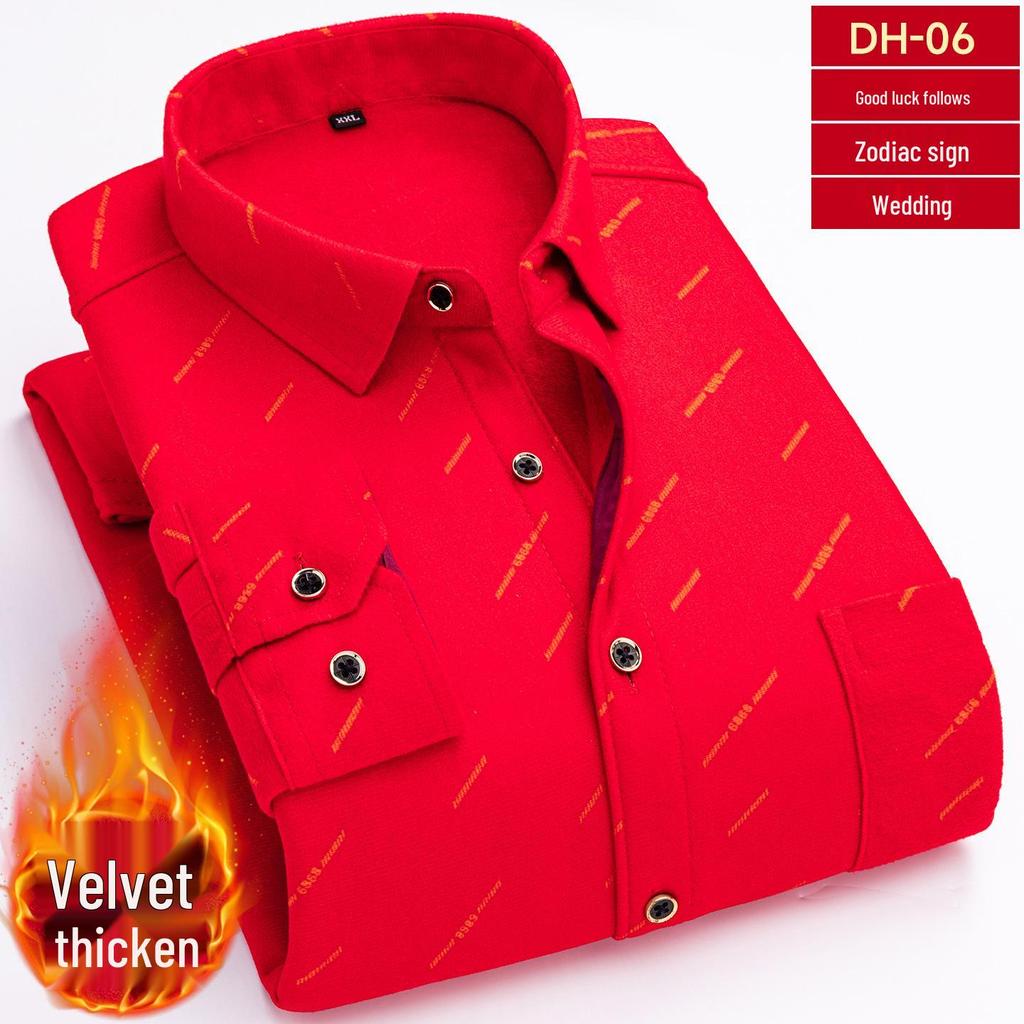 Cămașă groasă cu carouri și căptușeală din fleece pentru bărbați pentru Toamnă/Iarnă – Opțiuni multicolor disponibile