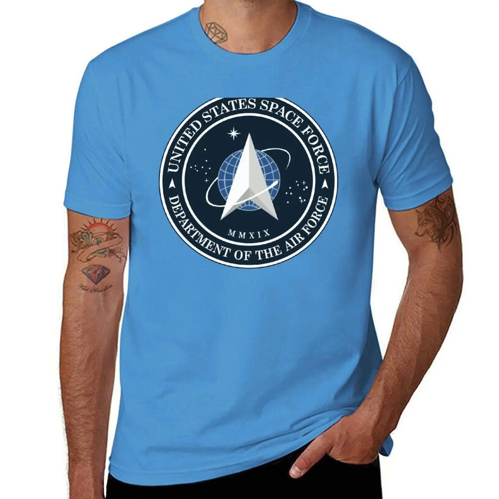 USSF Космические силы США wo Txt Футболка для мальчика простая винтажная одежда Мужские футболки 2025 новая модель S