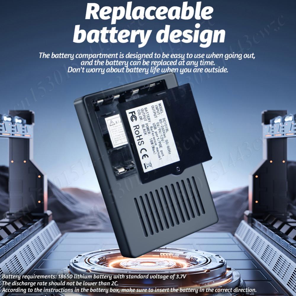 DC1018L 18W Mini-USV-Notstromadapter Tragbar 5V/9V/12V Unterbrechungsfreie Stromversorgung Akku-Backup für WLAN-Router Kamera