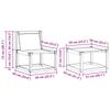 Outdoor Sofa Set with Cushions 5 pcs Natural and Cream