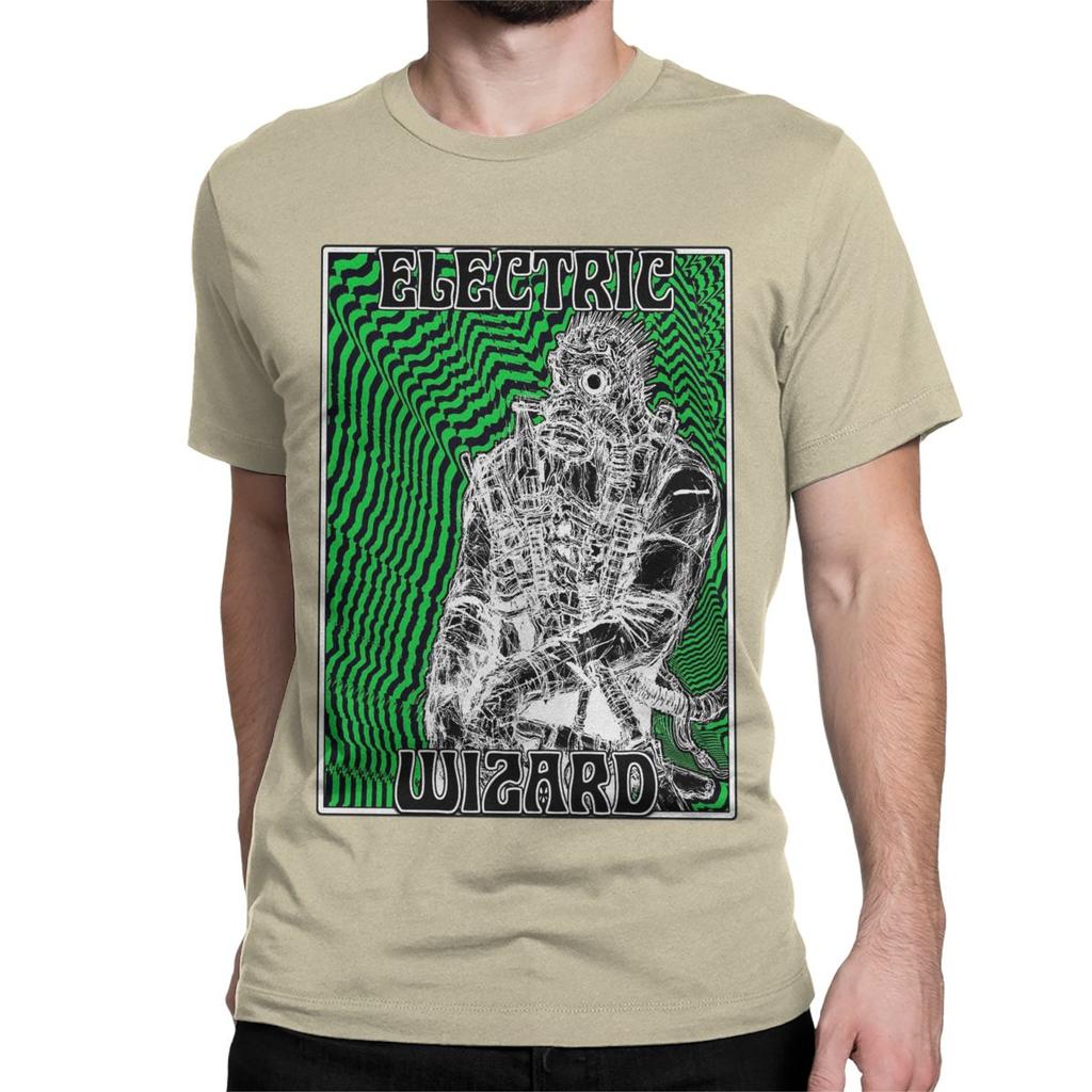Novelty Electric Wizard Kaiman T-Shirts for Men Women O Neck 100% Cotton T Shirt Anime Short Sleeve Tees Gift Idea Tops
