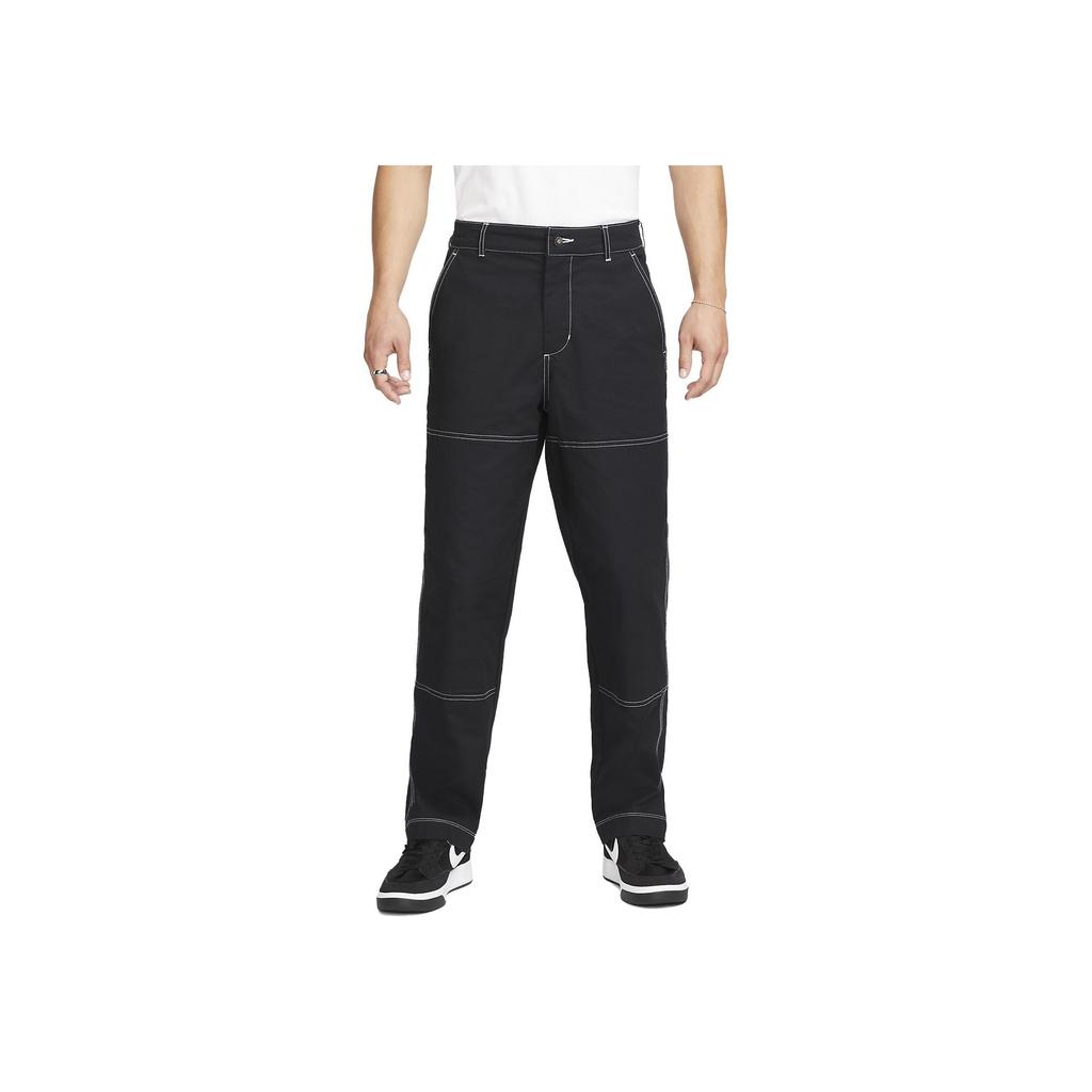 Nike SB Double-Knee Plain Skateboard Straight-Leg Casual Pants Men bottoms Black FB8429-010