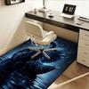 Black Swan Chair Mat: Office Carpet, Oversized Rug for Home Decor, Sofa Mat, Desk Protector, Gift for Office and Living Room