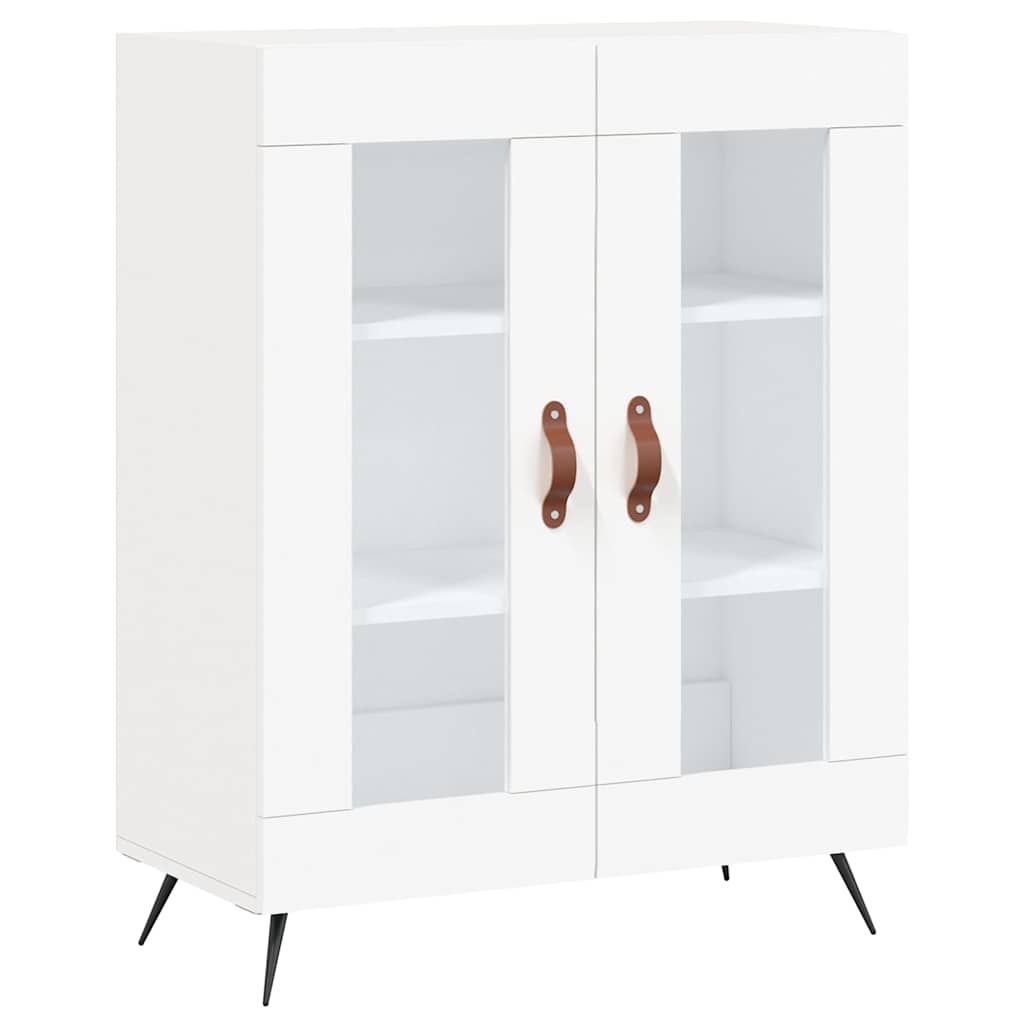 Highboard in White 69.5 x 34 x 180 cm engineered wood