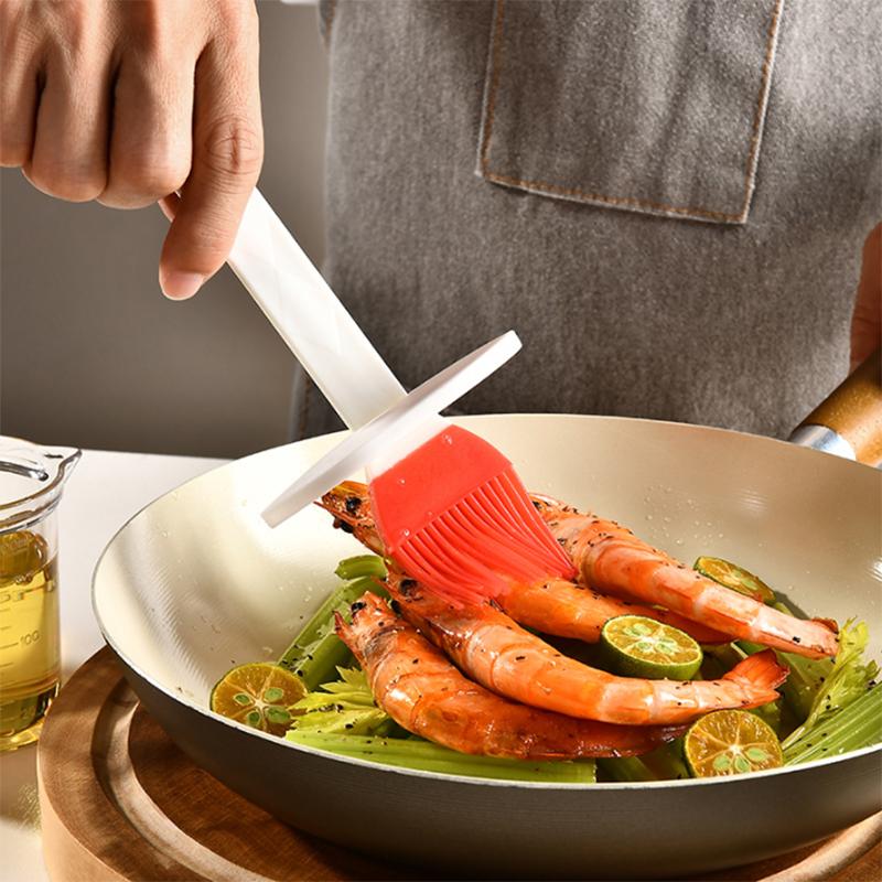 Barbecue Oil Container Brush Leak Proof Liquid Condiment Seasoning Oil Sauce Cream Bottle with Brush Kitchen Cooking Tools