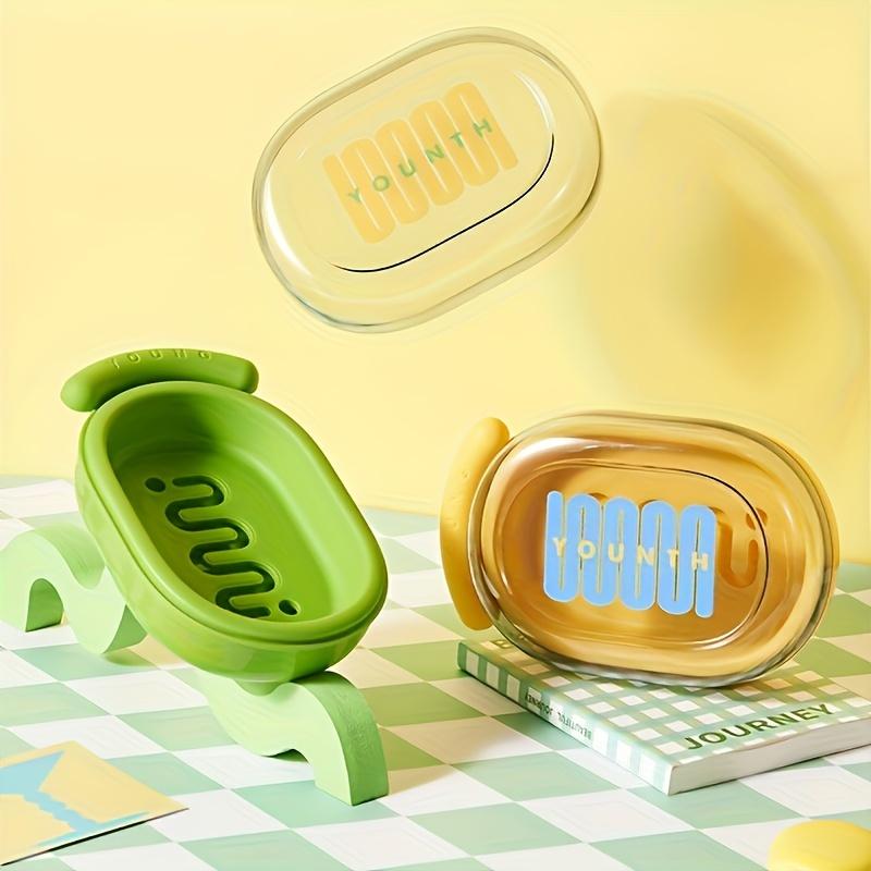1pc Travel Soap Box Leakproof Soap Box with Lid Travel Soap Box