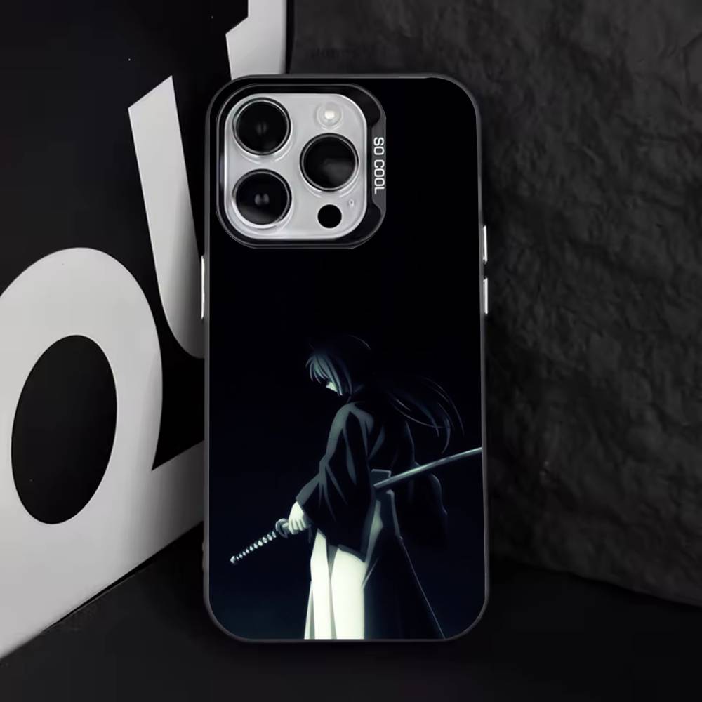 Hot R-Rurouni Kenshin Phone Case For iPhone 17,16,15,14,13,12,11,Pro,Max,Plus,E,Air,Mini Black Tpu Cover