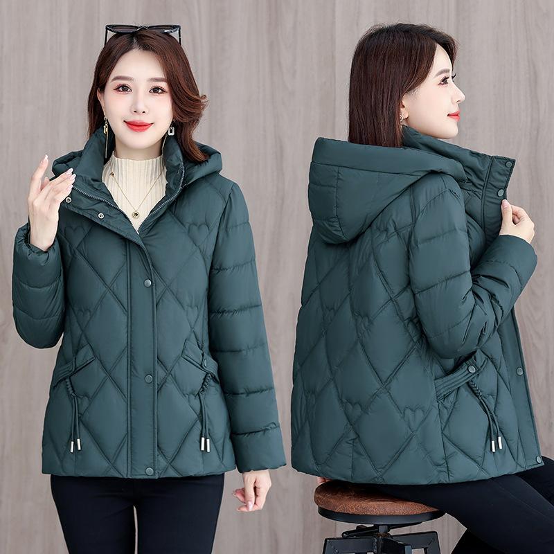 Padded jacket new foreign style 2025 winter jacket women's plus down padded jacket fattened autumn and winter plus size