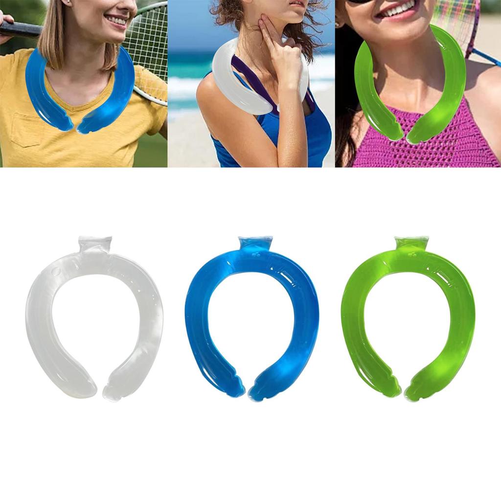 Reusable Neck Cold Cooler Cold Ice Pack Wraps Neck Cooling Tube for Camping