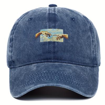Vintage Printed Baseball Cap, Vintage and Versatile for Both Men and Women, Daily Casual and Fashionable Curved Brim Hat