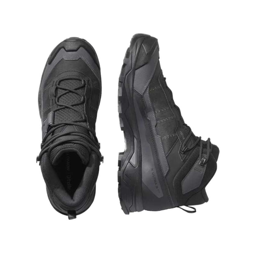 SALOMON X Ultra 5 Gore-Tex Slitesterke Stabile Komfortable Midt-høyde Tursko Herre Tursko Svart 477554
