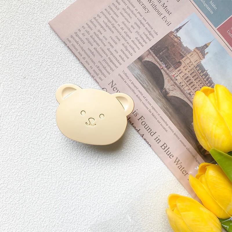 Cute Style Minimalist Niche Teddy Bear Phone Holder Adhesive Extendable Tabletop Support Bracket Selfie Ring